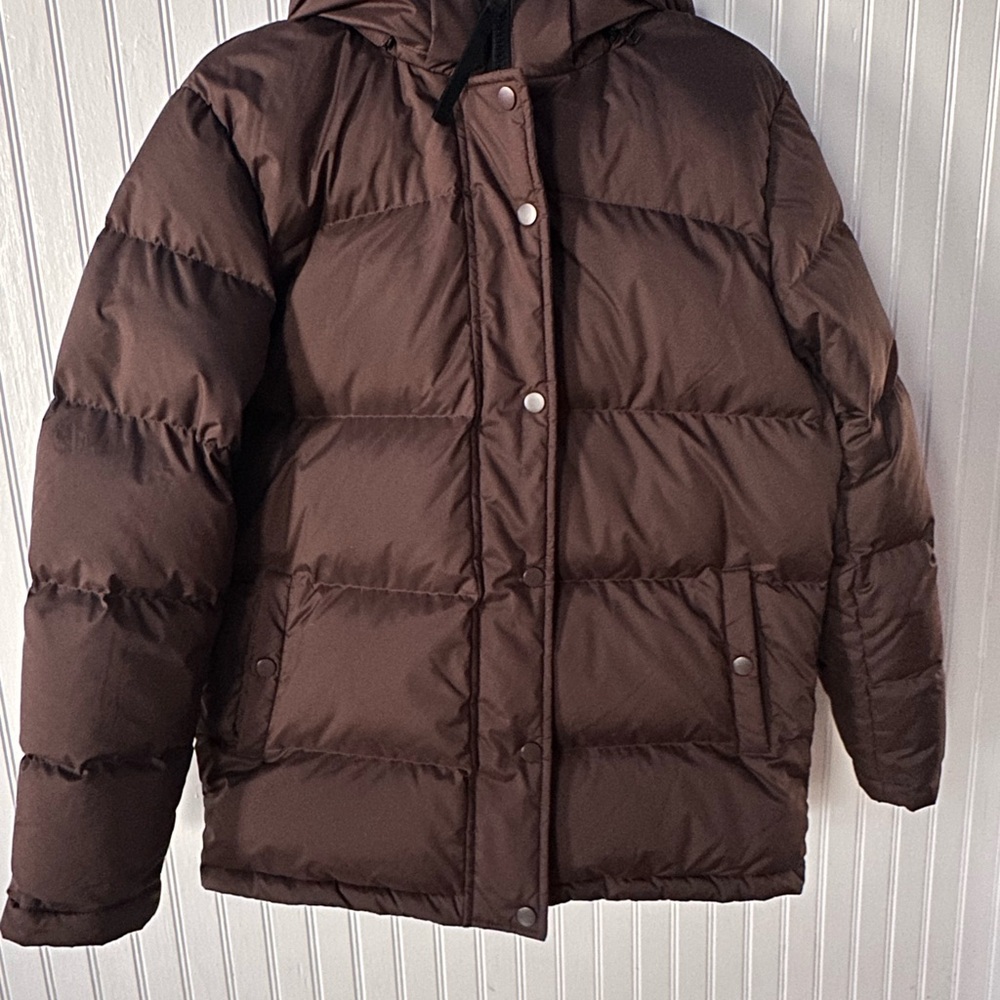 Quince Dark Brown Puffer Jacket